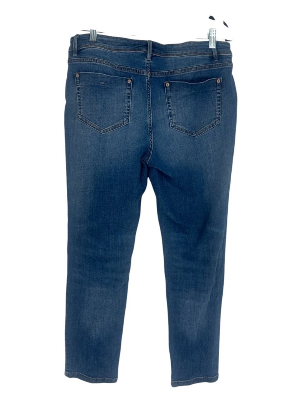 J Jill Authentic Fit Slim Ankle Jeans Womens 12 Medium Wash Blue Denim Stretch - Picture 5 of 11
